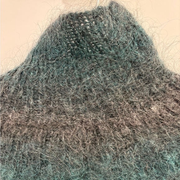 Vintage Paul et Duffier Wool Mohair Knit Cropped Turtleneck Sweater Size Small - Picture 14 of 15